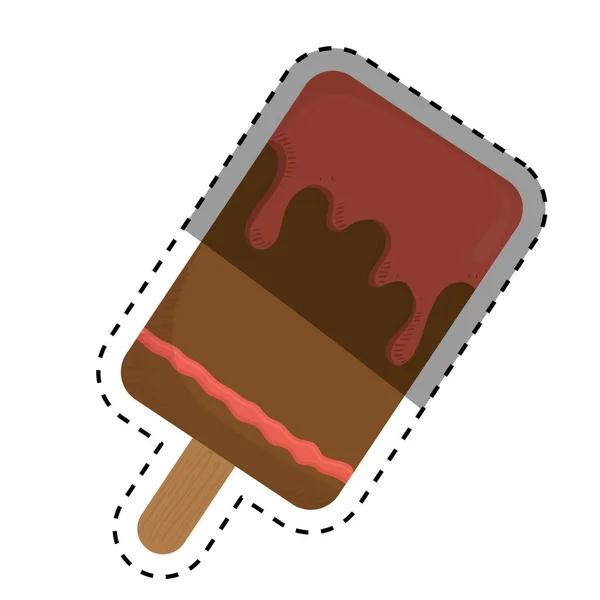 美味的冰淇淋 — 图库矢量图片