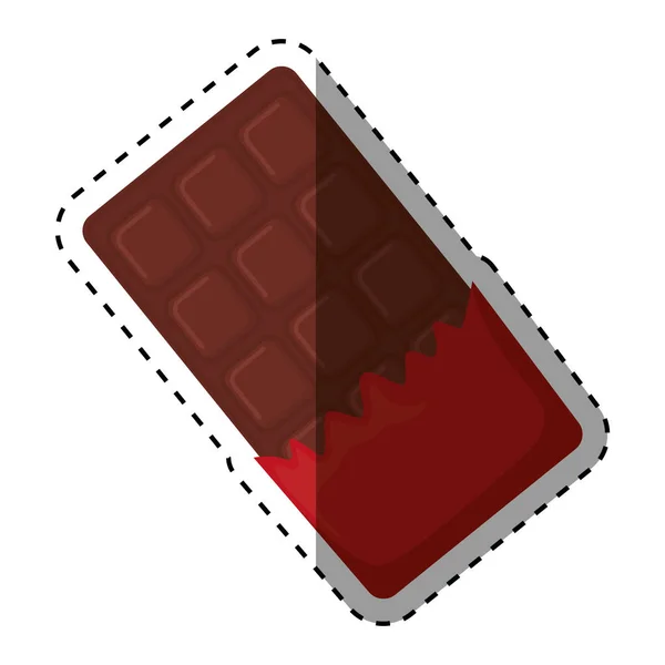 Zoete chocoladereep — Stockvector