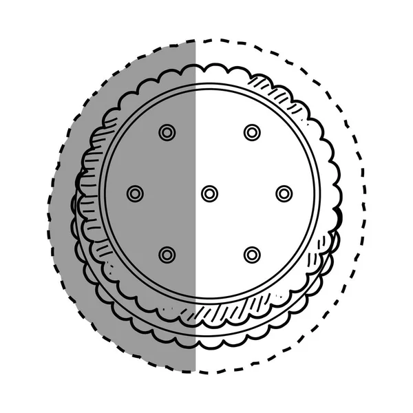 Heerlijke cookie Cartoon — Stockvector