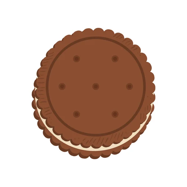 Lahodné cookie kreslený — Stockový vektor