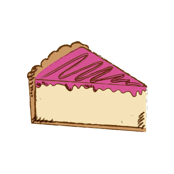 Deliciosa sobremesa de bolo — Vetor de Stock