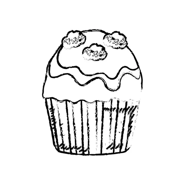 Délicieux dessert cupcake — Image vectorielle