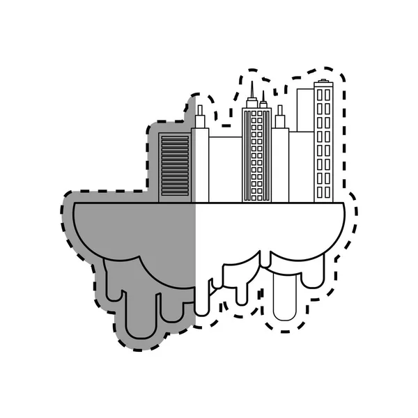 Edificios urbanos urbanos — Vector de stock