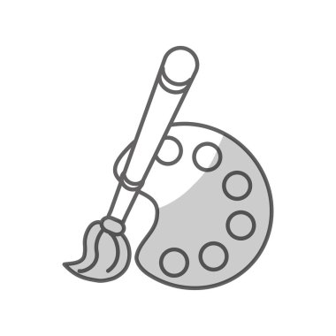 fırçayla boyanmış palet