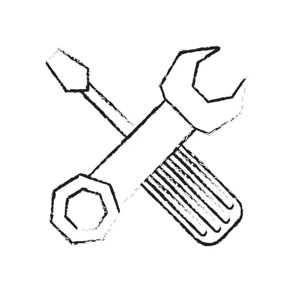 Gereedschap pictogramafbeelding — Stockvector