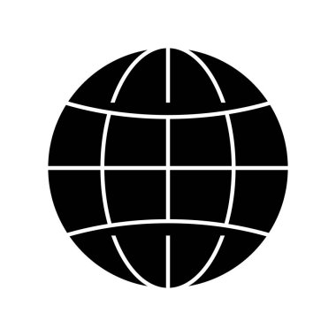 Dünya küre diyagramı simge görüntüsü