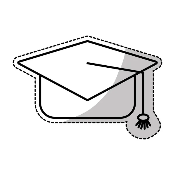 Imagem ícone de boné de graduação —  Vetores de Stock
