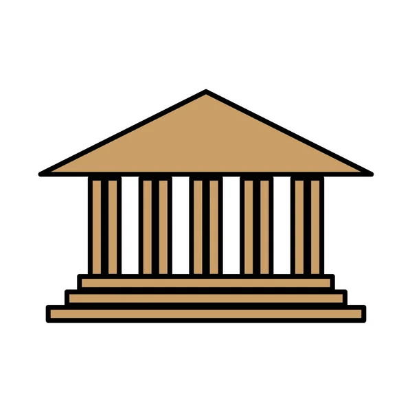 Icono de edificio académico — Vector de stock