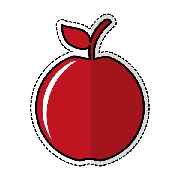 Ikona czerwonego jabłka — Wektor stockowy