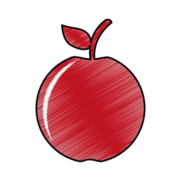 Червоний apple значок — стоковий вектор