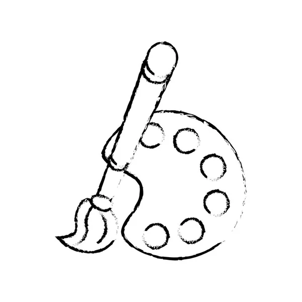 Symbolbild für Malutensilien — Stockvektor