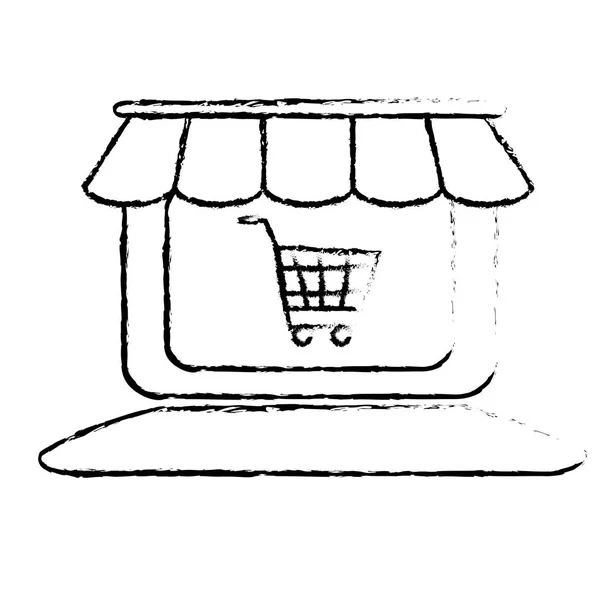 Mağaza Dükkanı simge görüntüsü — Stok Vektör
