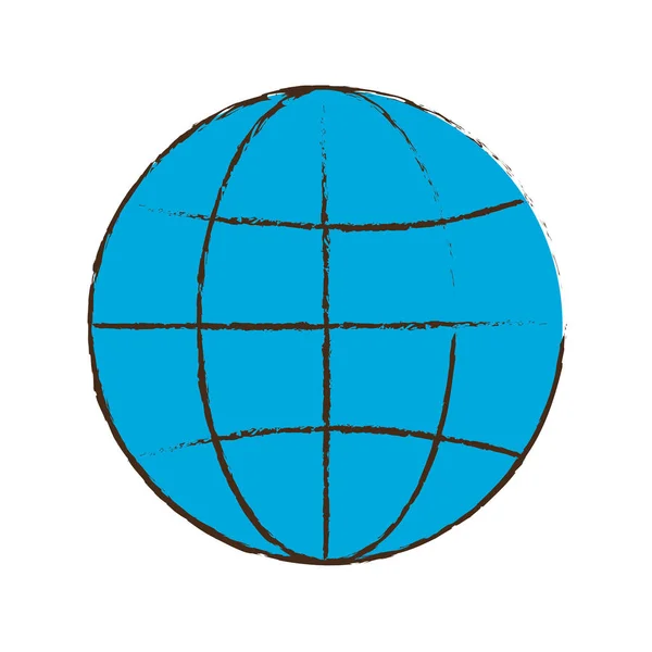 地球世界図のアイコン画像 — ストックベクタ