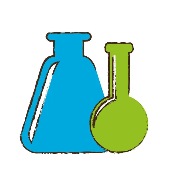 Chemistry flask icon image — Stock Vector