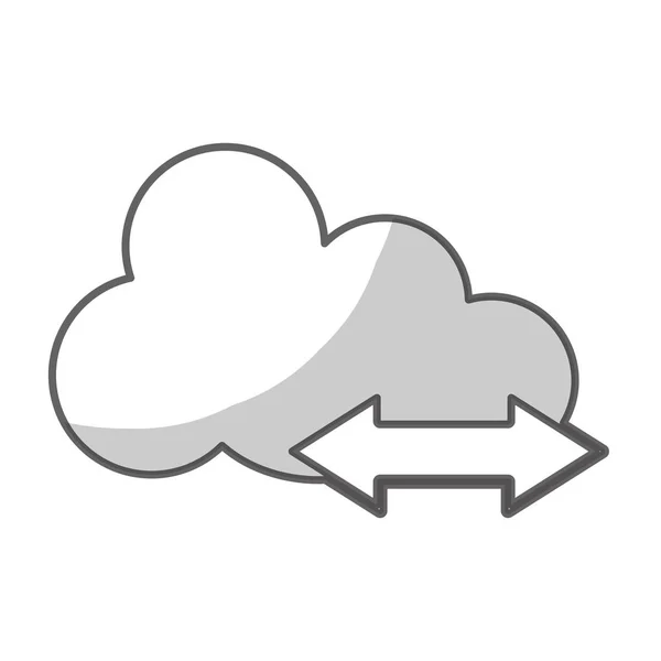 Image icône de stockage cloud — Image vectorielle