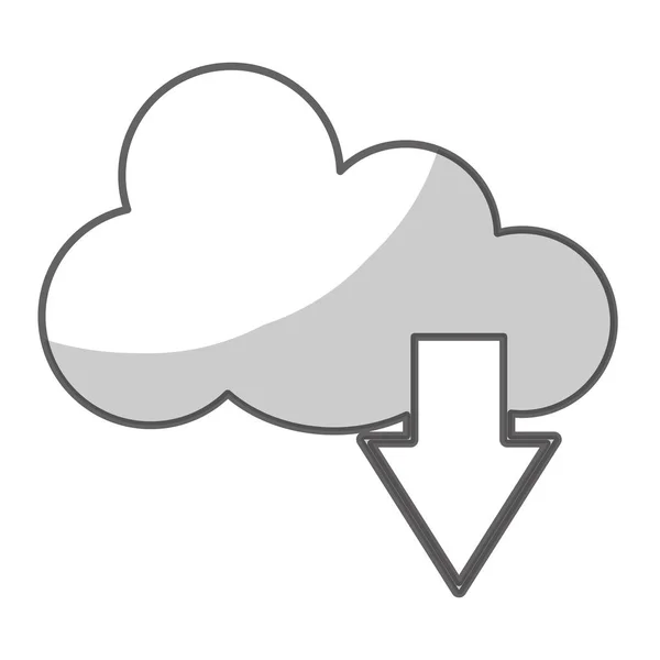 Cloud opslag pictogramafbeelding — Stockvector