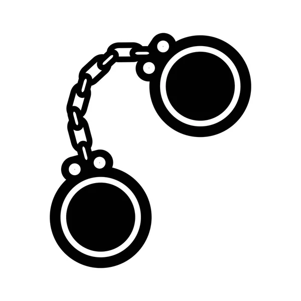 Піктограма наручники — стоковий вектор