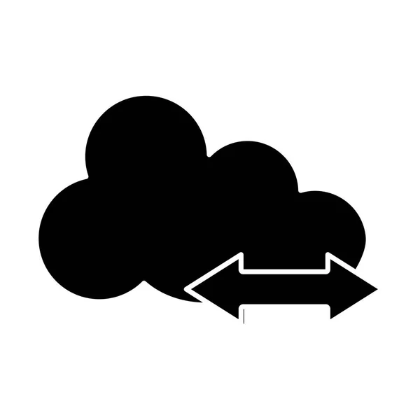 Conception de stockage Cloud — Image vectorielle