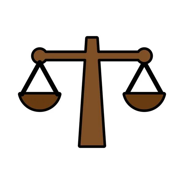 Law scale icon — Stock Vector
