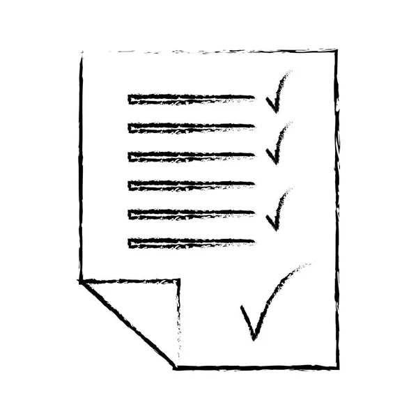 चेकलिस्ट शीट चिन्ह प्रतिमा — स्टॉक व्हेक्टर