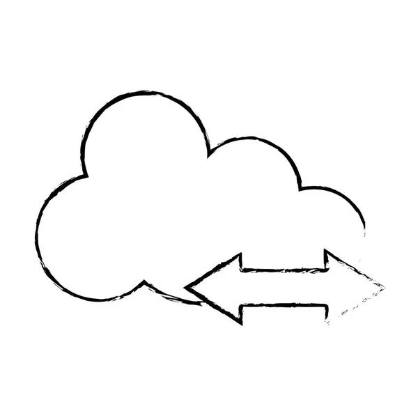 Cloud storage icon image — Stock Vector