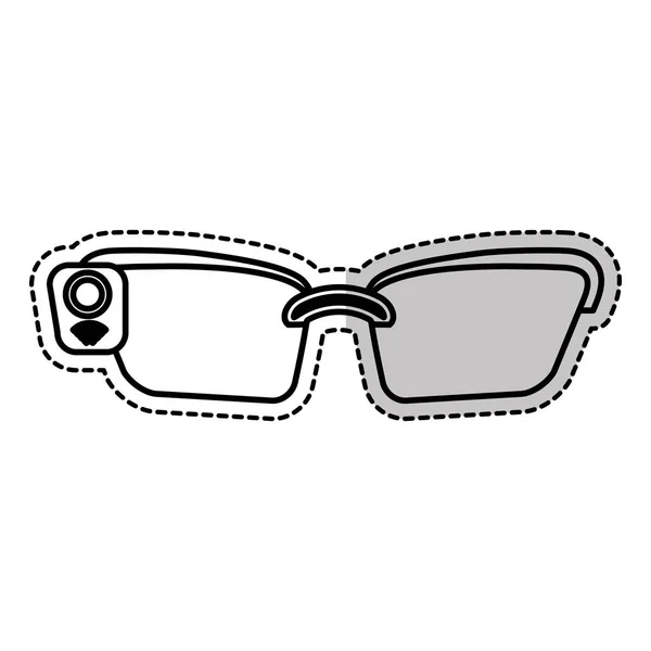 Smartglasses apparaatpictogram — Stockvector