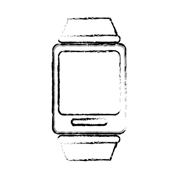 Smart Watch-klocka ikon — Stock vektor