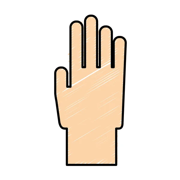Human hand icon — Stock Vector