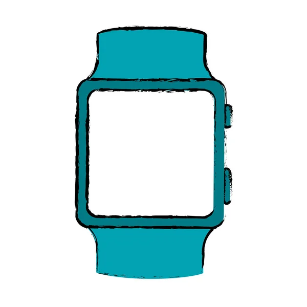 Smartwatch digitales Zubehör Symbolbild — Stockvektor