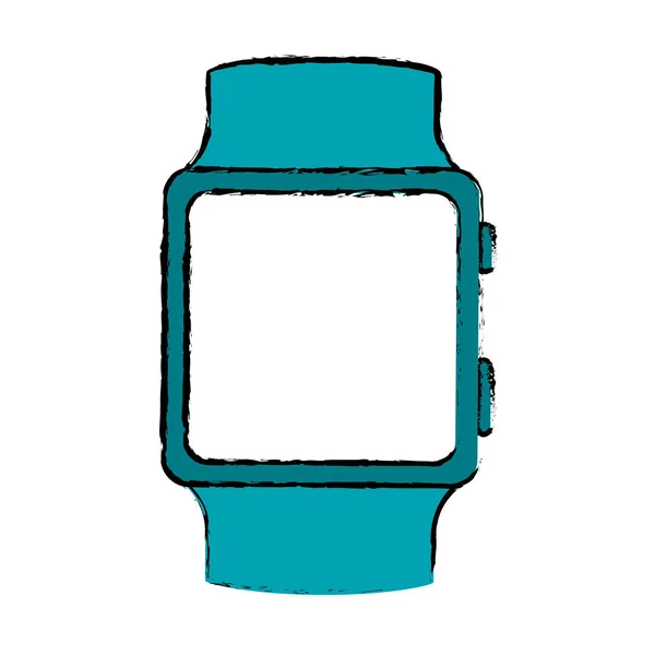 Smartwatch image icône d'accès numérique — Image vectorielle