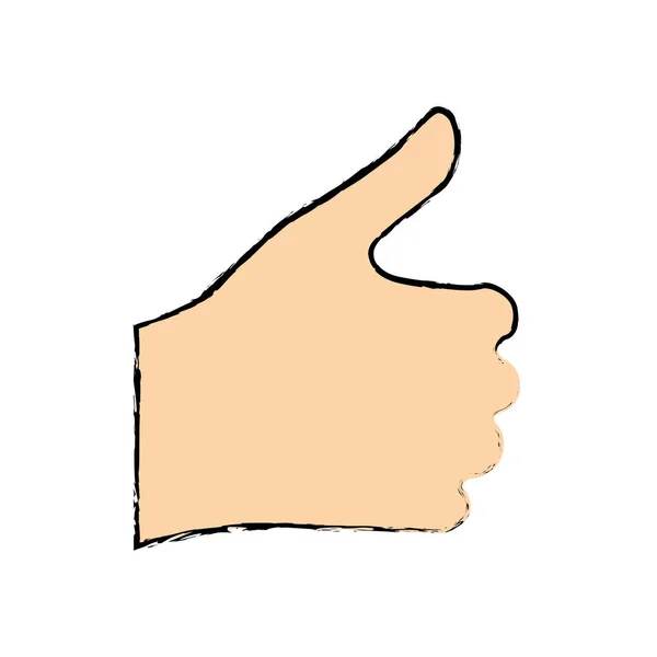 Main geste icône image — Image vectorielle
