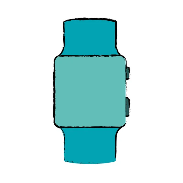 Smartwatch image icône d'accès numérique — Image vectorielle