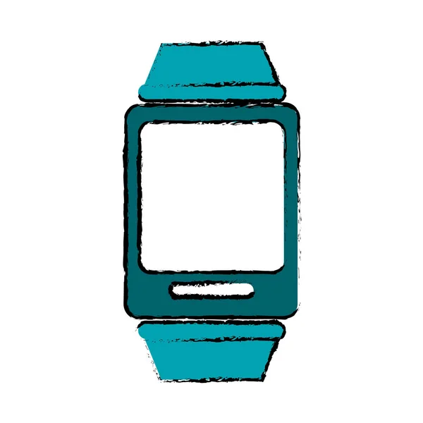 Ícone acessório digital smartwatch imagem —  Vetores de Stock