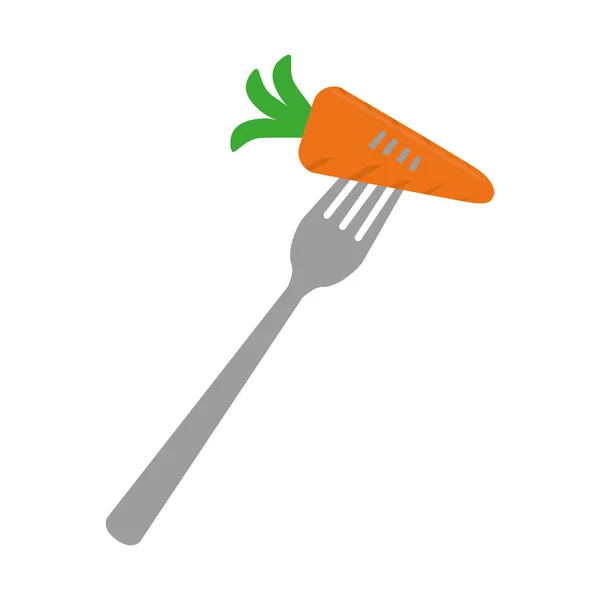 Única imagem ícone de cenoura — Vetor de Stock