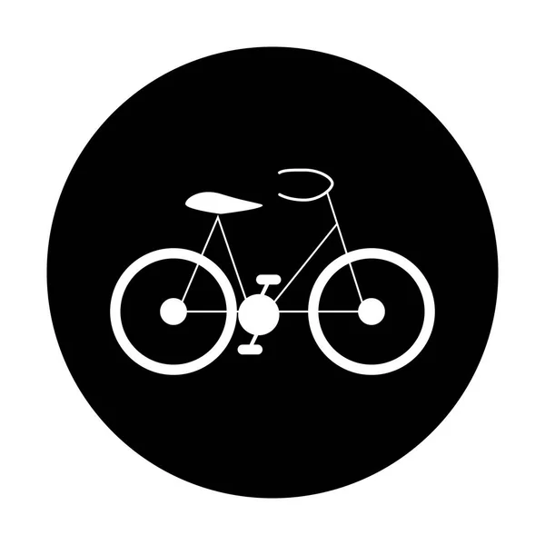 Bike or bicycle icon image — Stock Vector