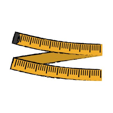 Ölçüm bandı diyet simge görüntüsü