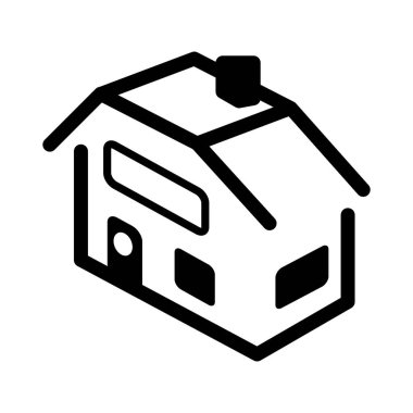 Evi çizgi simge görüntüsü