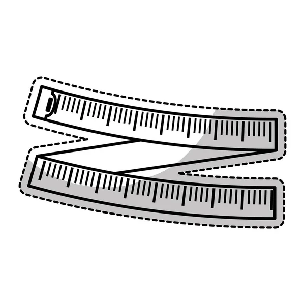 Måttband-ikonen — Stock vektor
