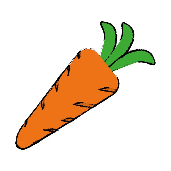 Singola immagine icona carota — Vettoriale Stock