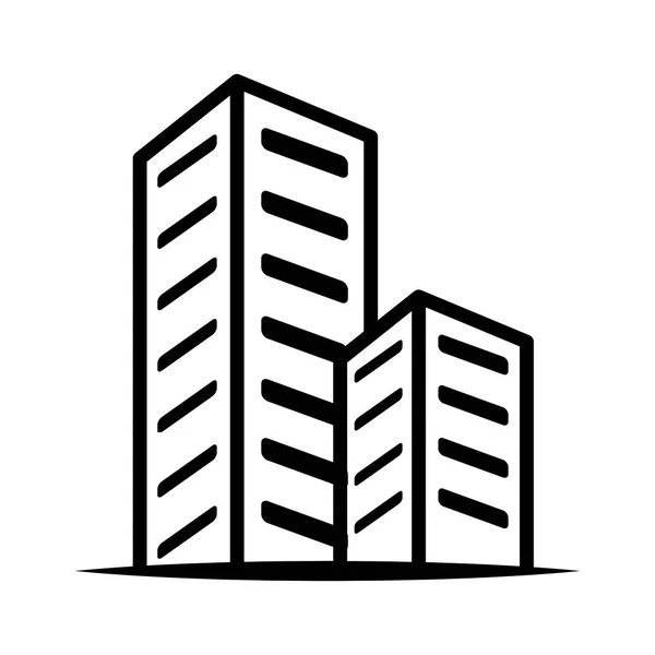 Symbolbild der Stadt — Stockvektor
