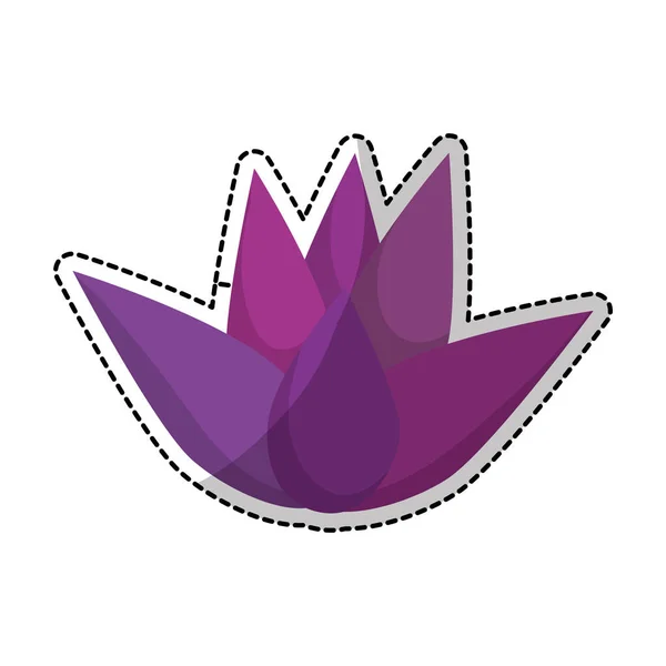 Ícone de flor de lótus — Vetor de Stock