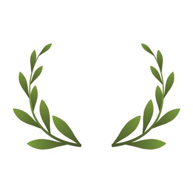 yaprakların dekoratif çelenk