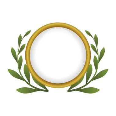 yaprakların dekoratif çelenk