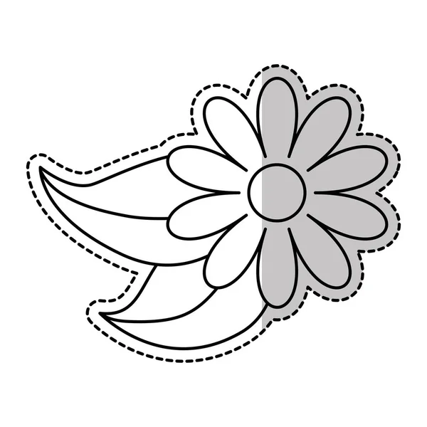 Mooie bloem pictogram — Stockvector