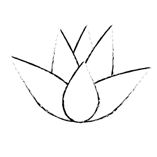 Icono de flor de loto — Vector de stock