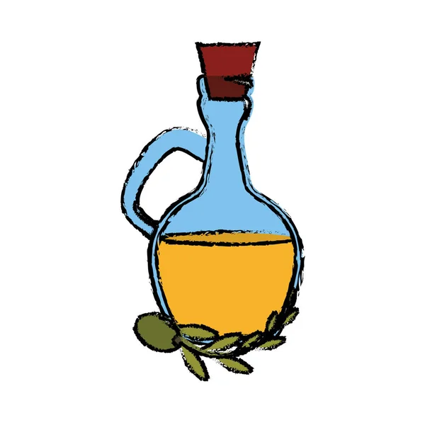 Imagen icono aceite de oliva — Vector de stock