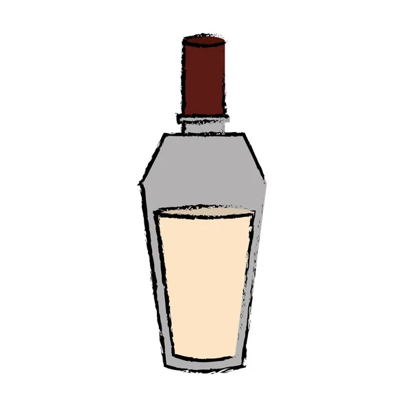 Parfum fles pictogramafbeelding — Stockvector