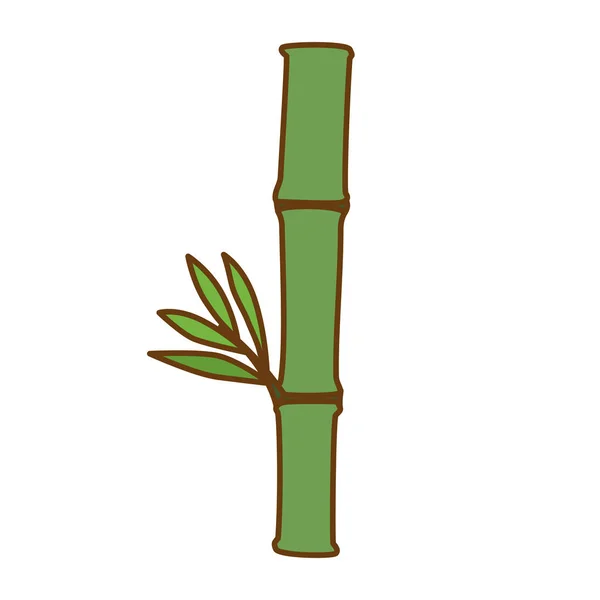 Imagem de ícone de planta de bambu — Vetor de Stock