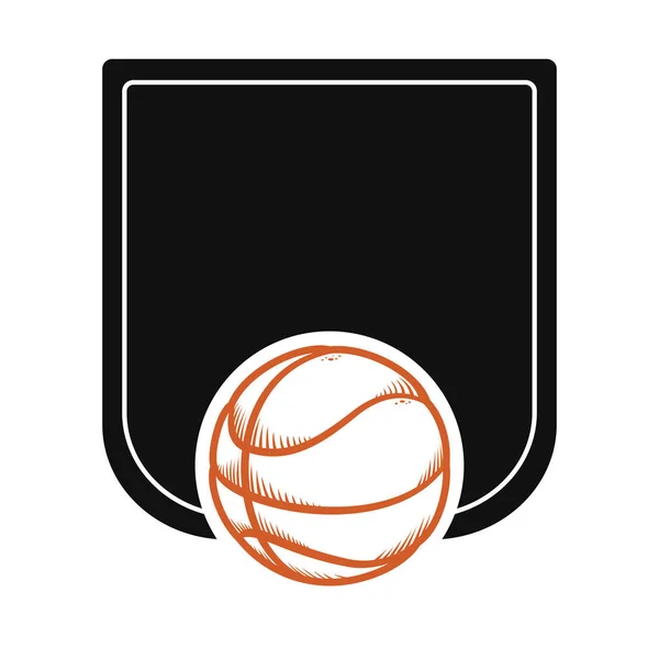 Baloncesto deporte diseño — Vector de stock