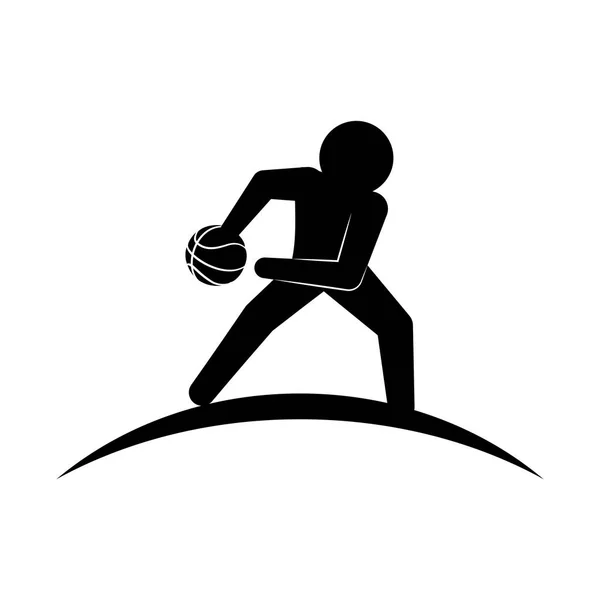 Baloncesto deporte diseño — Vector de stock